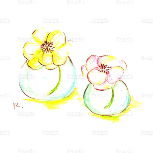 カフェ 一輪挿し 雑貨 パンジー 三色すみれ ビオラ 花 花瓶 ダウンロード 花のイラスト素材集 花 はな スクウェア 052 0005