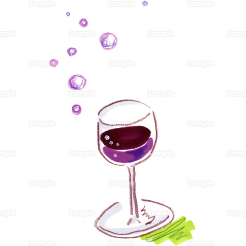 ワイン ワイングラス ジュース のイラスト 052 0196 クリエーターズスクウェア