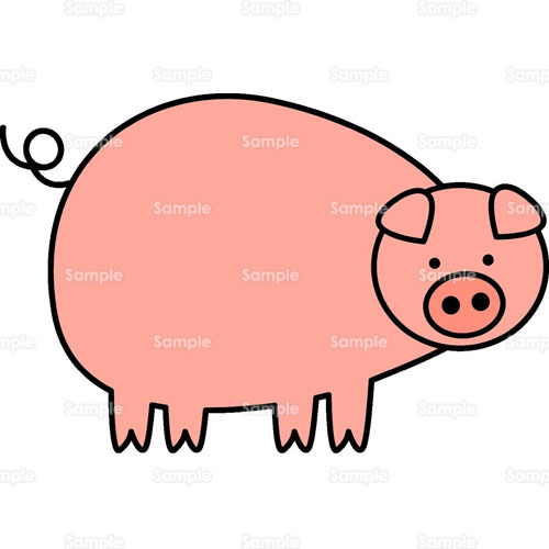 ぶた メッセージ 豚 のイラスト 053 0074 クリエーターズスクウェア