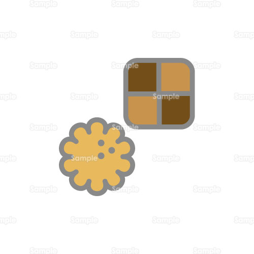 クッキー おやつ お菓子 のイラスト 053 0124 クリエーターズスクウェア