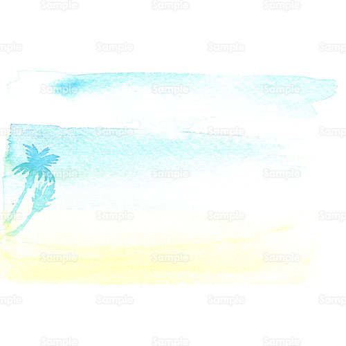 海 南国 島 砂浜 ヤシ 椰子 ヤシの木 木 のイラスト 058 0094 クリエーターズスクウェア