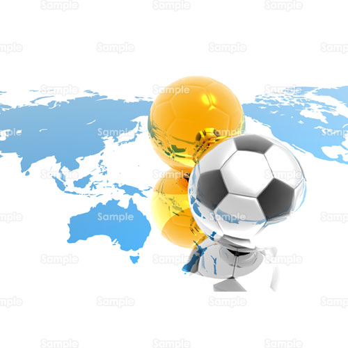 サッカー 世界 サッカーボール のイラスト 069 0192 クリエーターズスクウェア