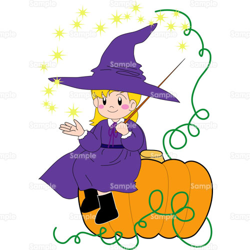 魔女 かぼちゃ のイラスト 086 0012 クリエーターズスクウェア
