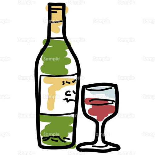 ワイン グラス ボトル のイラスト 088 0146 クリエーターズスクウェア
