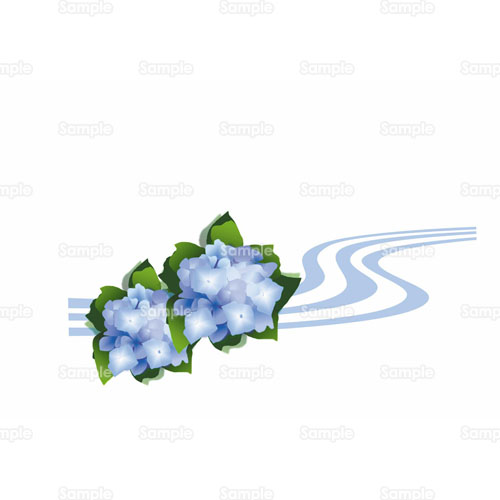 紫陽花 あじさい 花 のイラスト 105 0021 クリエーターズスクウェア