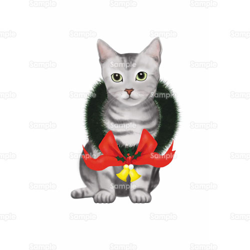 ネコ 猫 リース ベル 鈴 のイラスト 105 0079 クリエーターズスクウェア