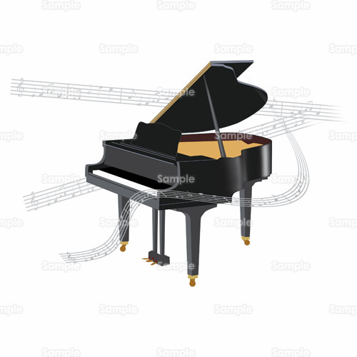 ピアノ グランドピアノ コンサート 音楽 楽器 音符 のイラスト 105 0193 クリエーターズスクウェア