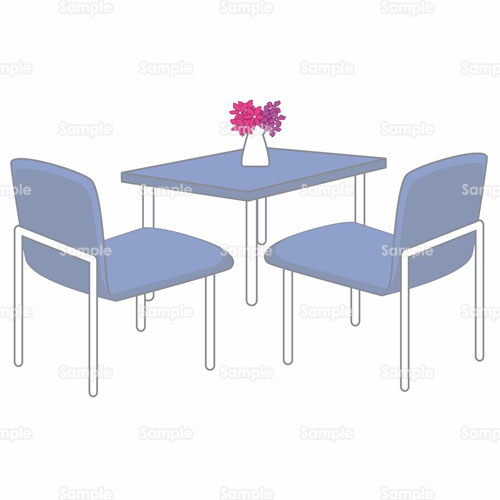 机 テーブル イス 椅子 家具 リビング のイラスト 105 09 クリエーターズスクウェア