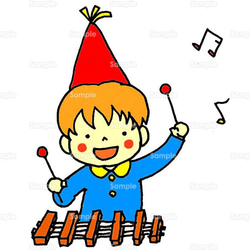 子供 こども 音楽 木琴 おもちゃ のイラスト 111 0041 クリエーターズスクウェア
