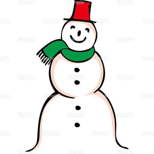 雪だるま のイラスト 124 0099 クリエーターズスクウェア