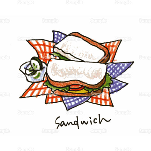 サンドイッチ お弁当 ランチ 遠足 のイラスト 151 0008