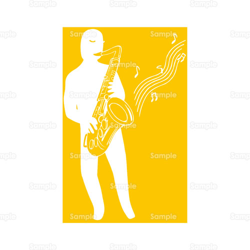 サックス ミュージシャン 音楽 バンド 楽器 のイラスト 178 0116 クリエーターズスクウェア