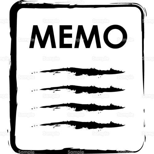 メモ Memo 文字 のイラスト 1 0014 クリエーターズスクウェア