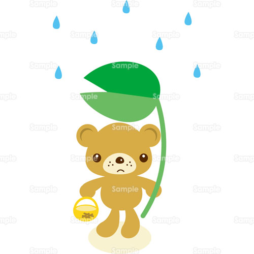 クマ 傘 芋の葉 のイラスト 196 0035 クリエーターズスクウェア クマ 傘 芋の葉 のイラスト 196 0035 クリエーターズスクウェア