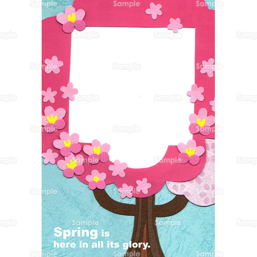 桜 サクラ 花 お花見 木 貼り絵 のイラスト 219 0001 クリエーター
