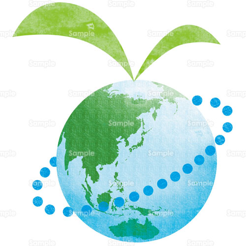 地球 世界 芽 グリーン のイラスト 223 0017 クリエーターズスクウェア