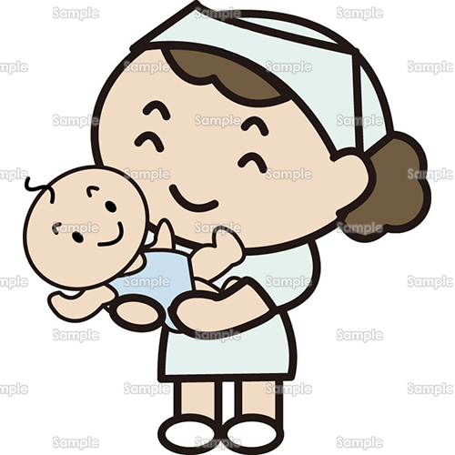 看護師 看護婦 ナース 助産師 助産婦 赤ちゃん のイラスト 237 0011 クリエーターズスクウェア