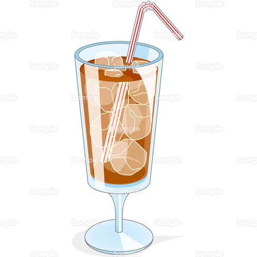 アイスティー 紅茶 グラス 氷 ストロー のイラスト 239 0010 クリエーターズスクウェア