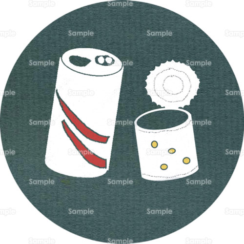 缶詰 缶 空き缶 カン カンヅメ 分別 ゴミ リサイクル のイラスト 241 0026 クリエーターズスクウェア