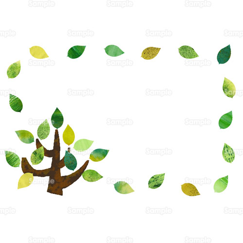 木 葉っぱ 葉 樹木 のイラスト 241 0043 クリエーターズスクウェア