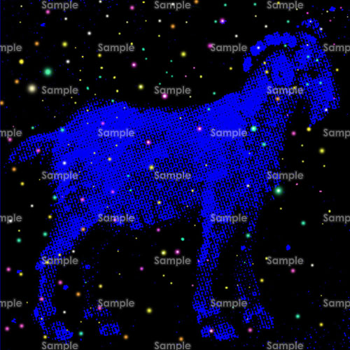 星座 やぎ座 山羊座 星 ヤギ 山羊 のイラスト 264 0022 クリエーターズスクウェア
