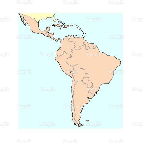 ダウンロード済み 中南米 白地図 無料の公開画像