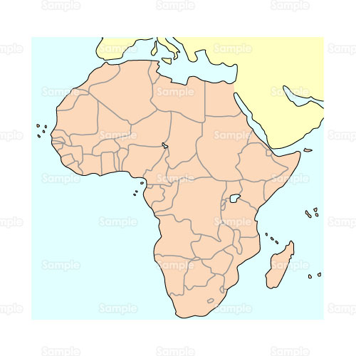 地図 世界地図 アフリカ のイラスト Busi11 006 クリエーターズ