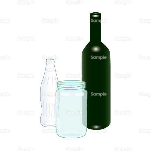 ビン 空き瓶 ボトル 分別 ゴミ のイラスト Busi12 010 クリエーターズスクウェア