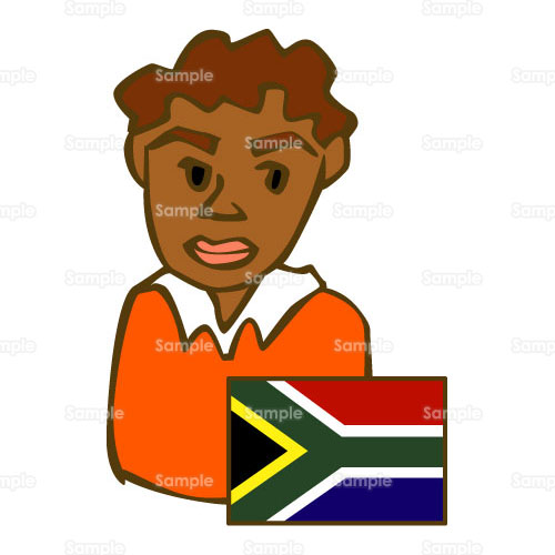 南アフリカ共和国 国旗 のイラスト Busi1 044 クリエーターズスクウェア