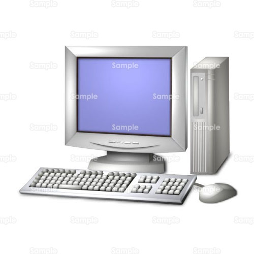 パソコン Pc モニタ ディスプレイ キーボード マウス のイラスト Busi2 001 クリエーターズスクウェア