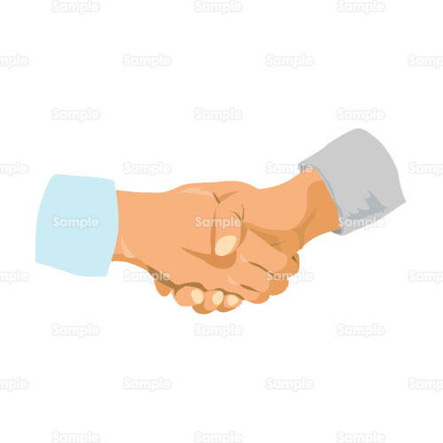 握手 手 協力 商談 契約 のイラスト Busi3 005 クリエーターズスクウェア