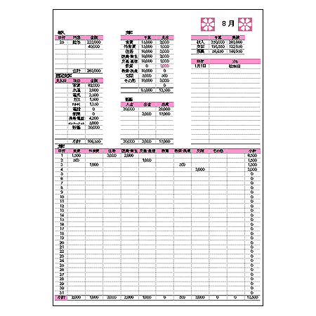 家計簿無料ダウンロード 家計簿